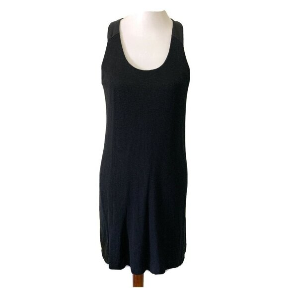 Lou & Grey Black Textured Sleeveless Tank Dress - Picture 1 of 6